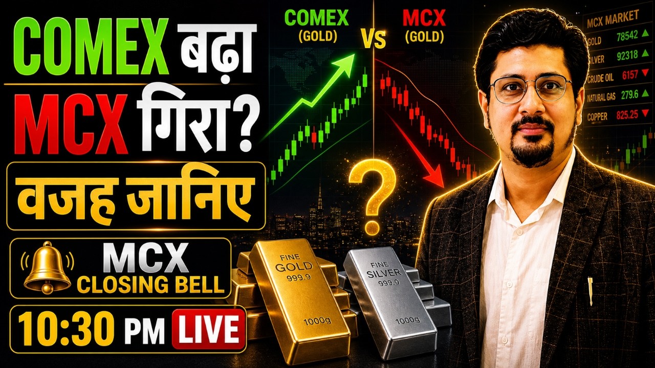 COMEX बढ़ा, MCX गिरा? वजह जानिए | Gold-Silver MCX Closing Bell