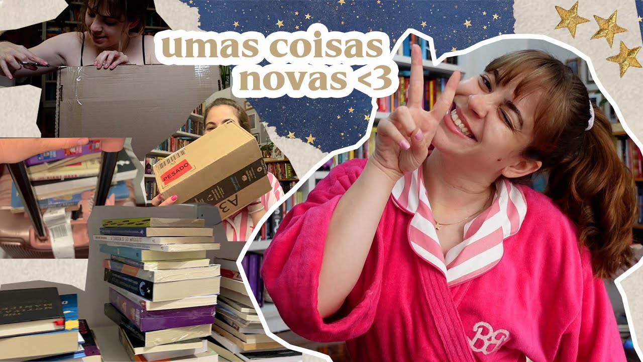 COISAS NOVAS ❤️ livros novos, unboxing, mistério, doação, compras e recebidos! 📦🛍️