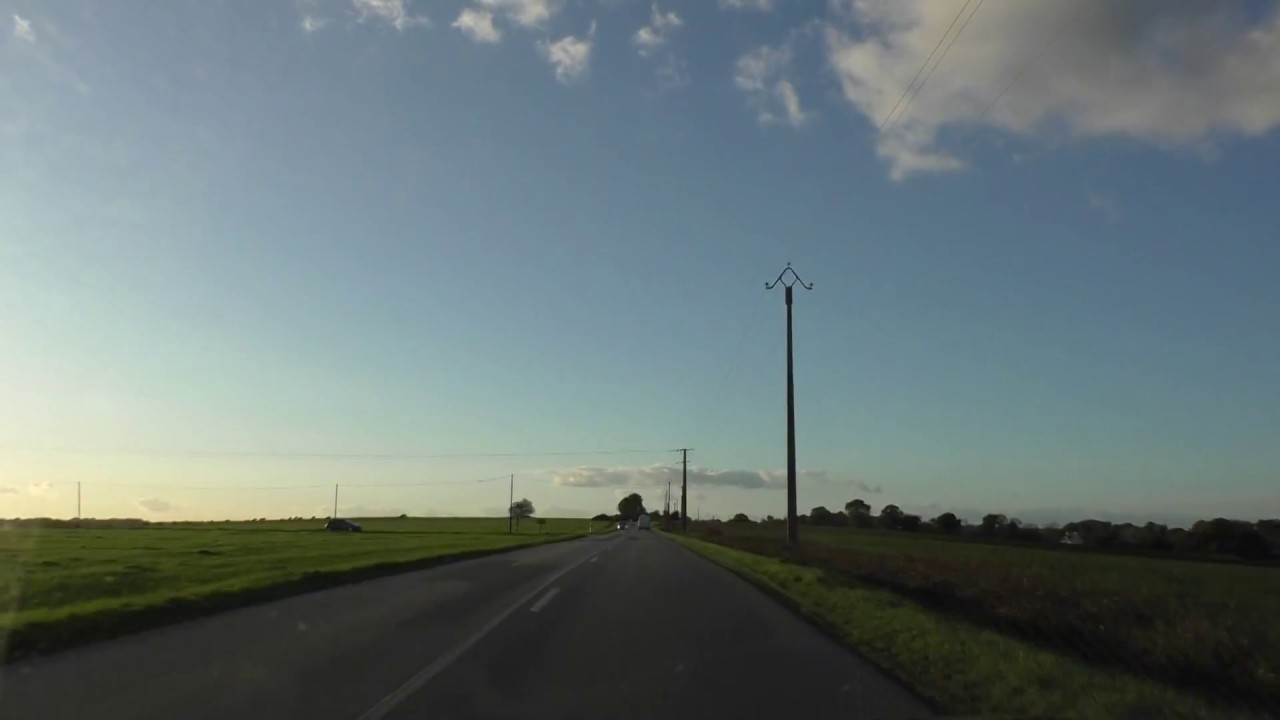 Driving From Josselin Through Pontivy & Mûr de Bretagne To Corlay, Brittany, France