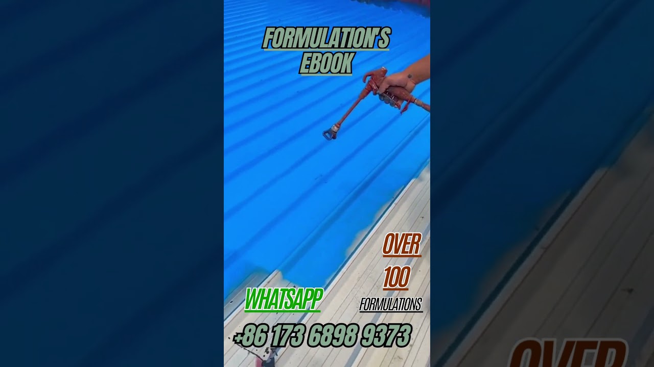 WATERPROOFING PAINT/COATINGS FORMULATIONS.PAINT RAW MATERIALS PAINT FORMULATIONS MODERN FORMULATIONS