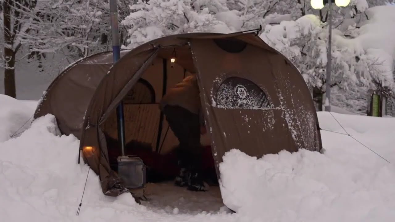 Surviving Solo: Overnight Tent Camping in the Freezing Cold #solocamping #camping #survival #asmr