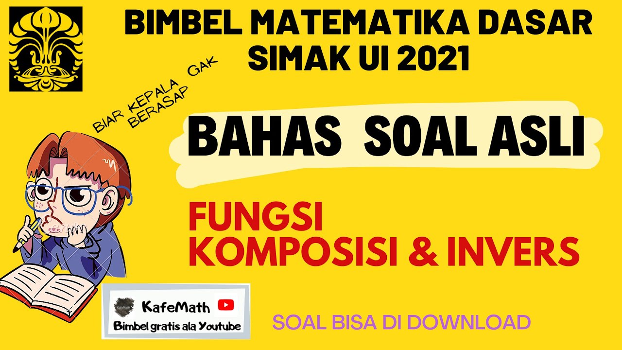 BAHAS SOAL MATDAS SIMAK UI ||FUNGSI KOMPOSISI&INVERS