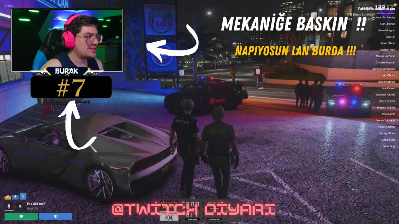 Bruce Coldman ➤ MEKANİĞE BASKIN! &Ccedil;ALMA GİRİŞİMİ!!! #50 | #burakoyunda #fivem #roleplay #WendyV