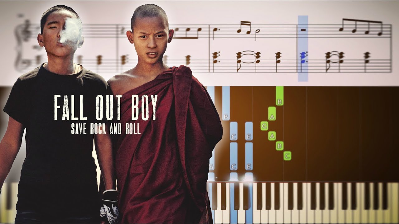 SAVE ROCK AND ROLL (Fall Out Boy, Elton John) - Piano Tutorial + SHEETS