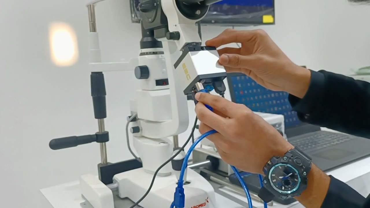 How To Use ESC Camera Slit Lamp Labomed USA Mobile And Laptop Full Explain Opthalmic ENT Products