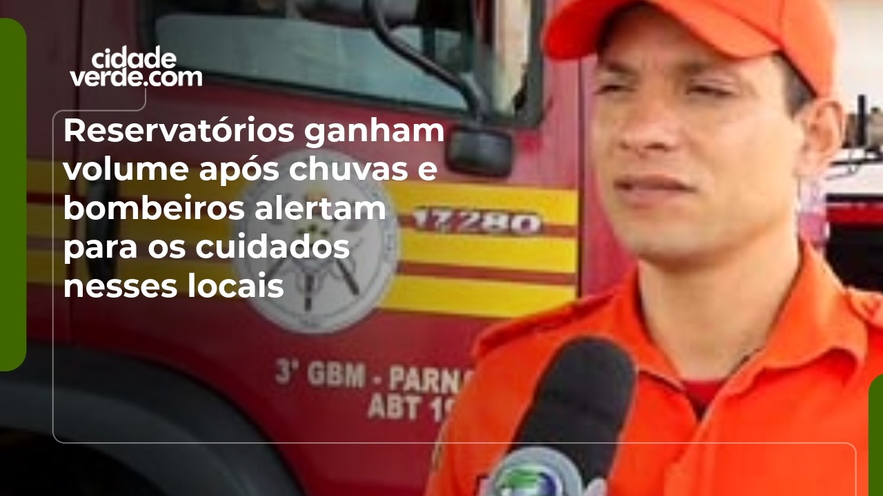 Reservatórios ganham volume após chuvas e bombeiros alertam para os cuidados nesses locais