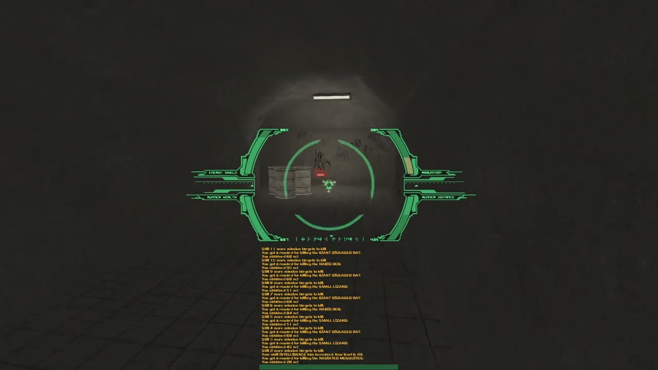 Neocron v2.5 - 008 - Прокачиваюсь на мобах в Plaza Sewer 4.1 (Easy)