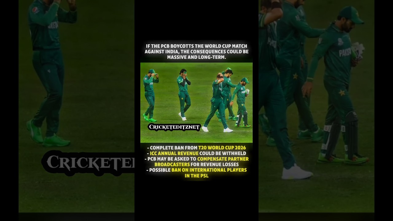 Repercussions Of Boycott India vs Pakistan 🤯