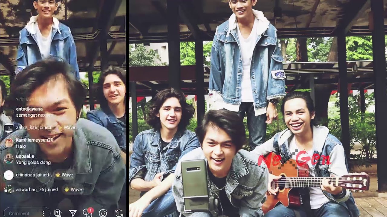 Siapa paling tua, dan siapa paling muda? yang penting tetap kompak (Q&A NeXGen LIVE Instagram)