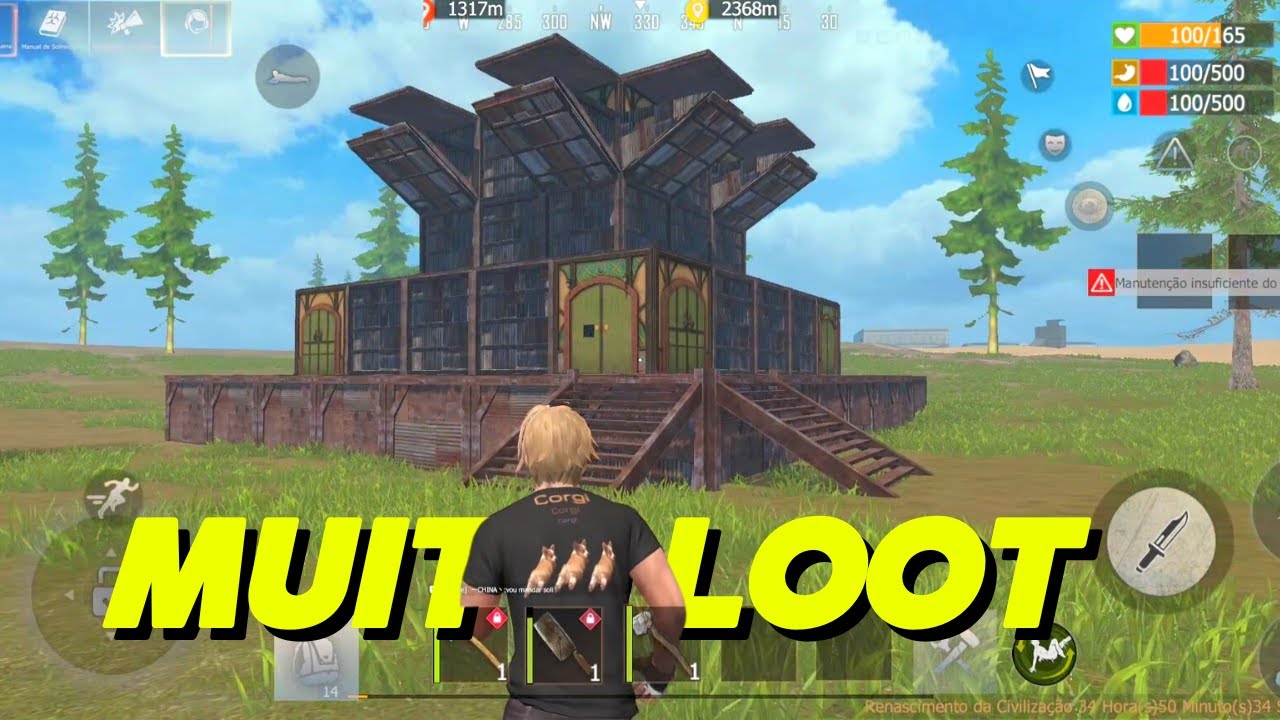 #05 MAIS UM MEGA RAID COM MUITO LOOT PLATINA CHAMOU O ALFA PVP E PERDEU TUDO LAST ISLAND OF SURVIVAL