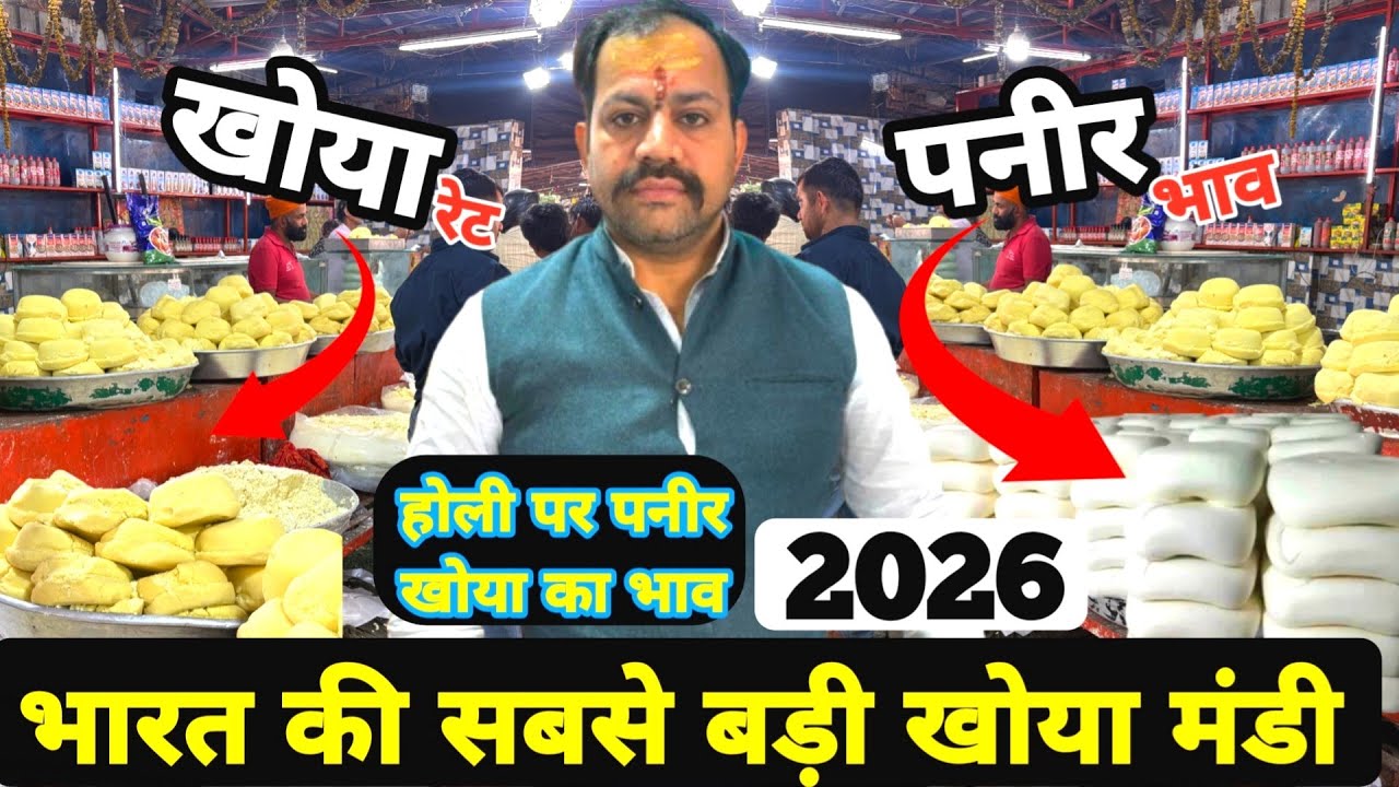 Delhi Khoya Mandi Full Tour 2026 | एशिया की सबसे बड़ी खोया मंडी | Khoya & Paneer Rates Today 