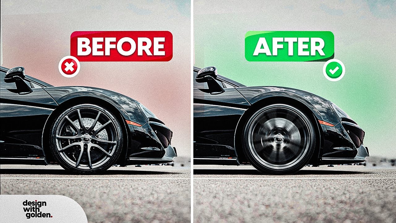 Realistic Wheel Spin Effect in Photoshop | Spin Blur Tutorial