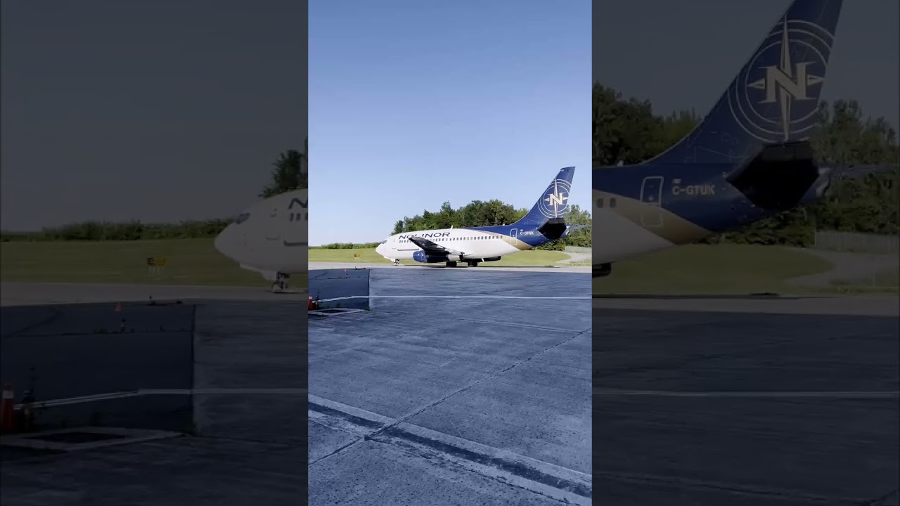 Classic Boeing 737-200 with JT8D Engine Sound