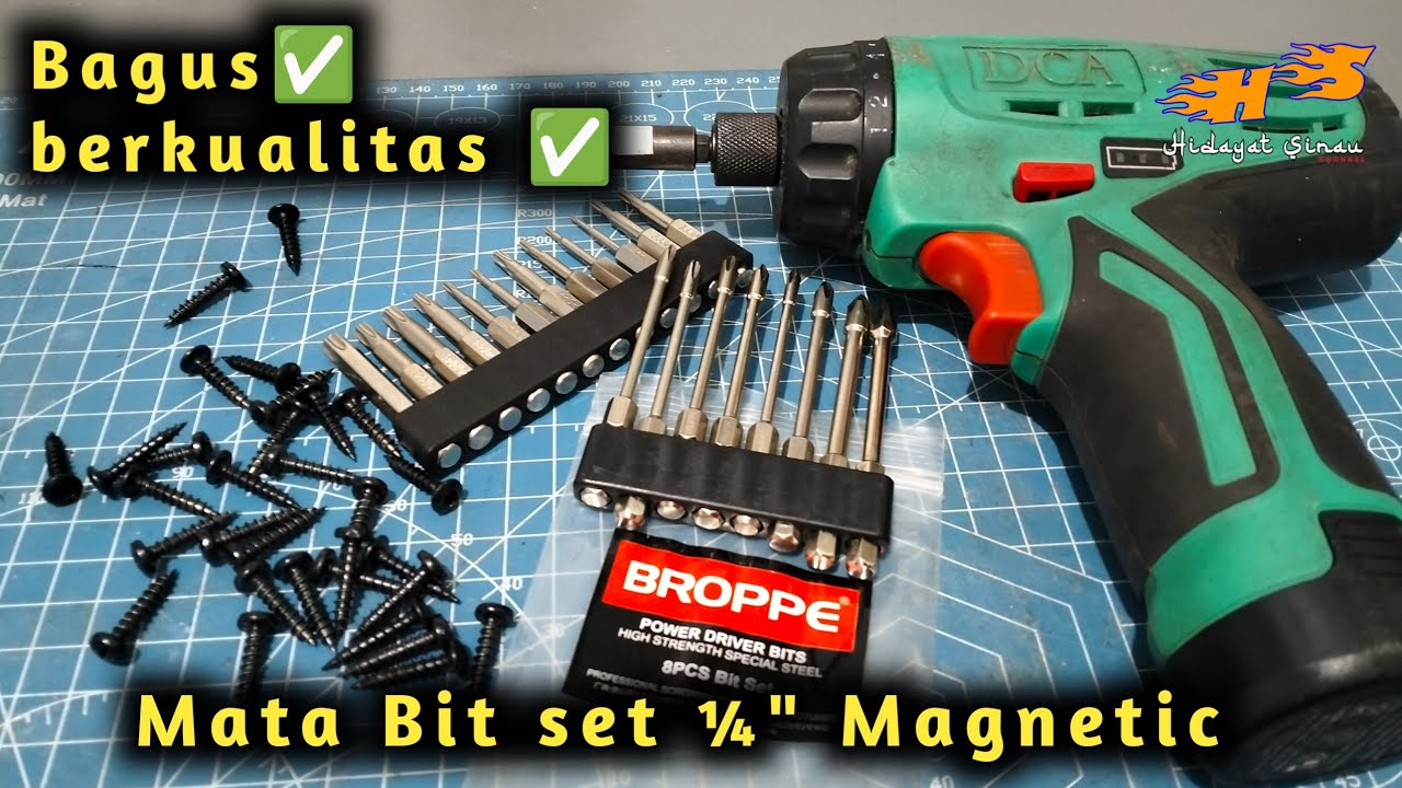 Review Mata Obeng bit set Philips dan Torx dari BROPPE