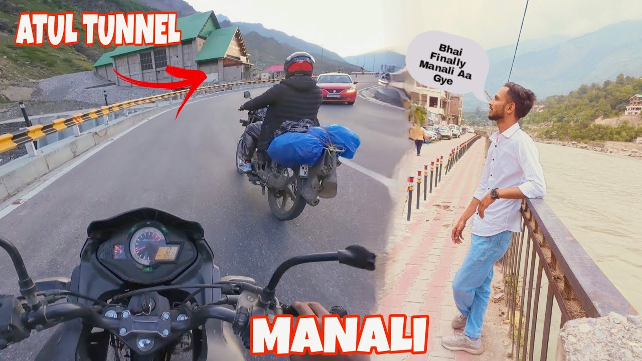 Finally We Reach Manali After A Very Rough Terrain || BikerSanif