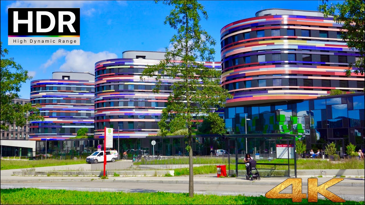 [4K HDR]  Hamburg Wilhelmsburg District Sunny  day walking tour . Germany 🇩🇪 summer 2023.