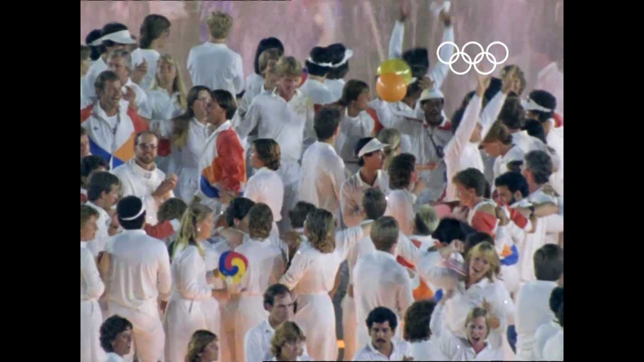 Closing Ceremony Celebrations In Full Swing - Los Angeles 1984 Olympics