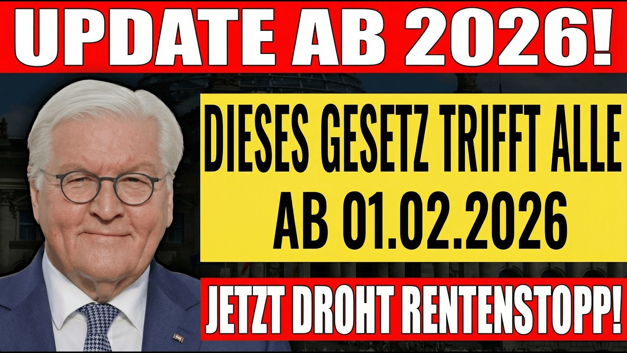 💥 Schock für Rentner: Neues Gesetz ab 01.02.2026 – Wesentliche Änderungen