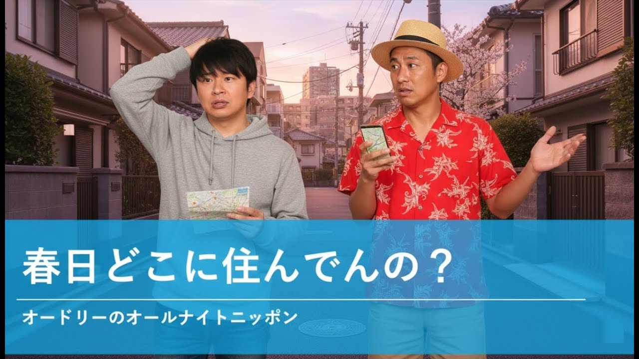 春日どこに住んでんの？【オードリーのオールナイトニッポン】2025年
