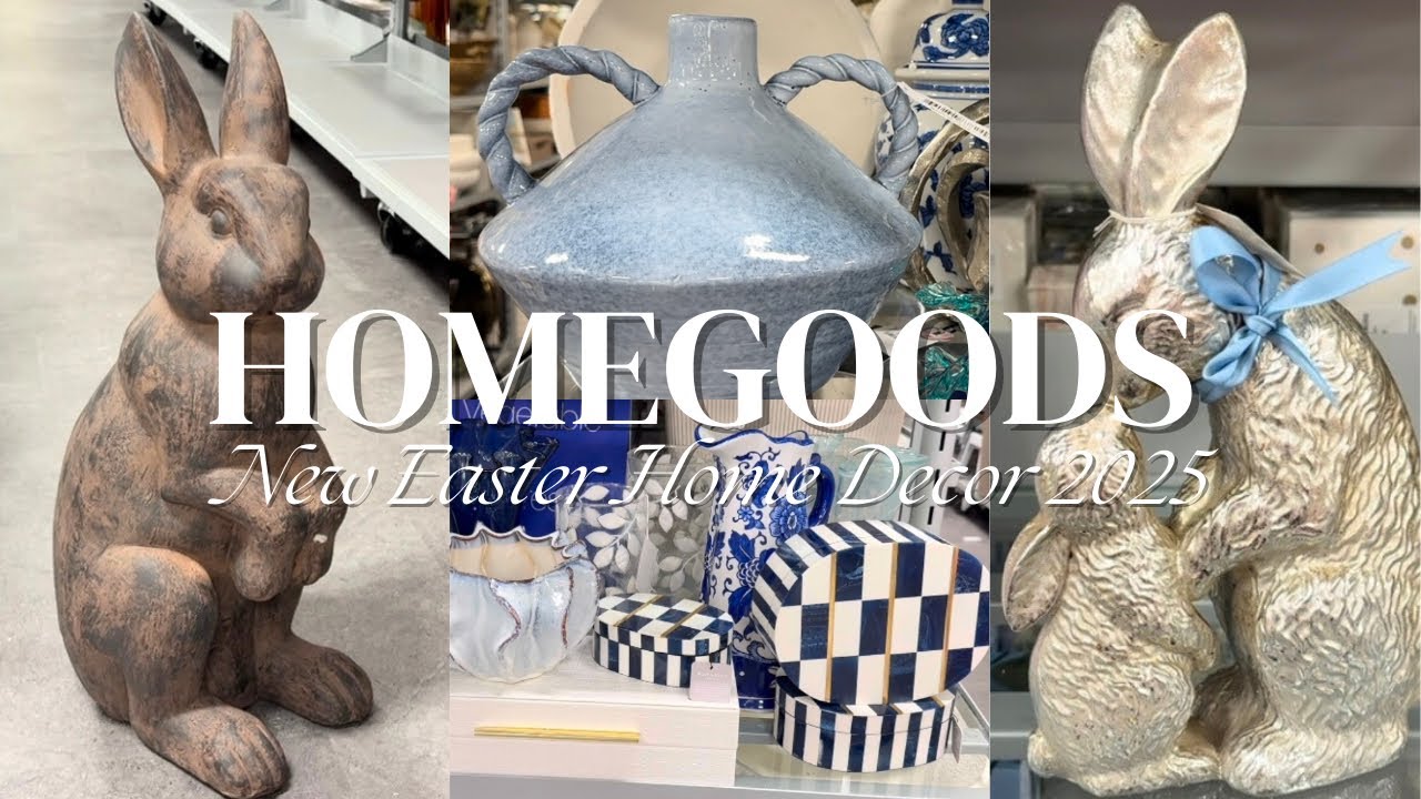 NEW HOMEGOODS HOME DECOR FINDS 2025 EASTER DECOR | HOMEGOODS SHOP WITH ME | HOME DECOR SHOPPING