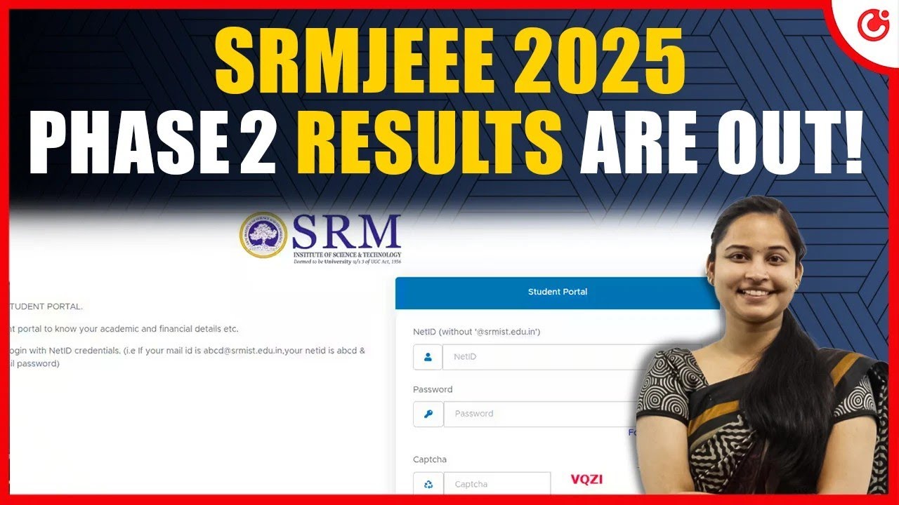 SRMJEEE 2025 &ndash; Phase 2 Results Are OUT!