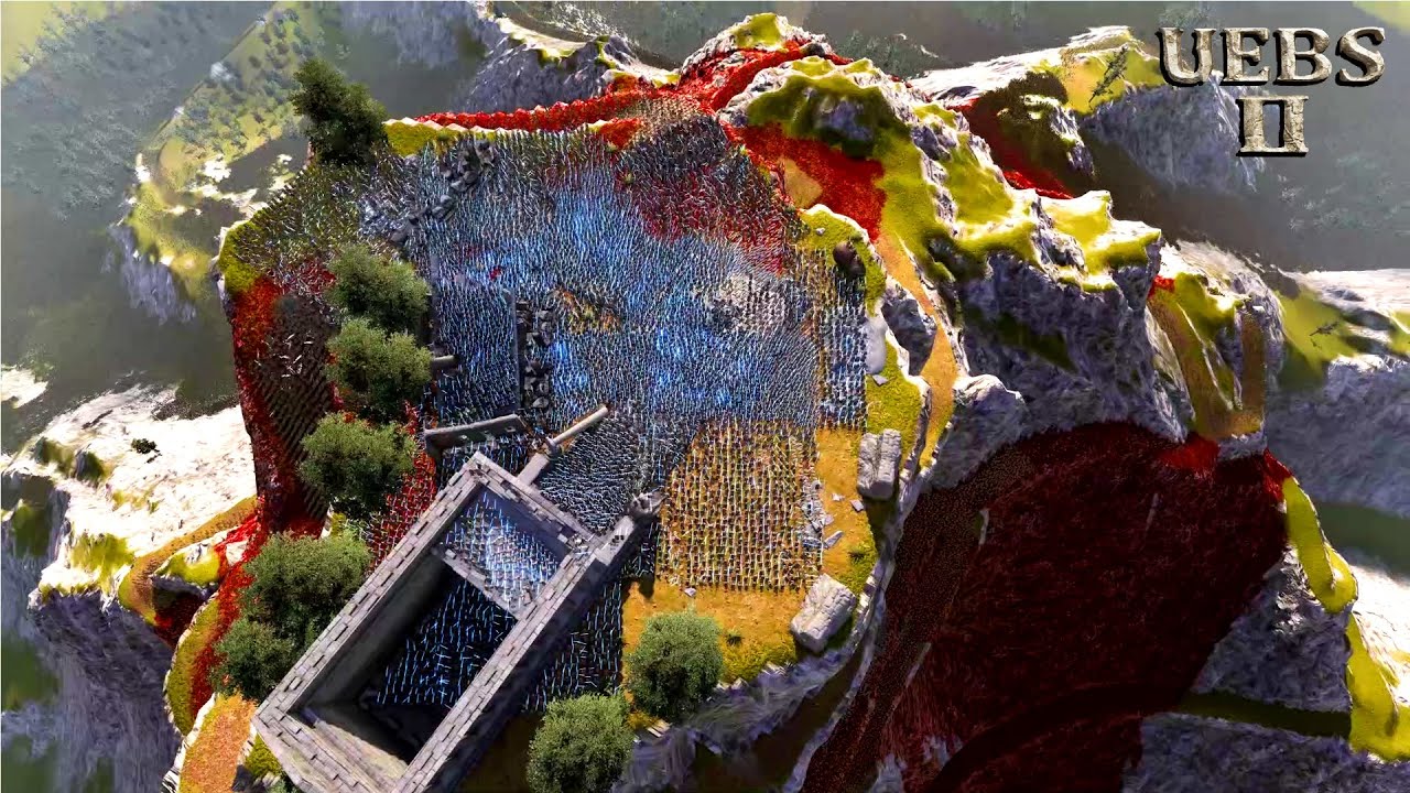 8,000 LASER KNIGHTS DEFEND MT OLYMPUS FROM 2,000,000 EGYPTIAN WARRIORS | Battle Simulator 2 | UEBS 2