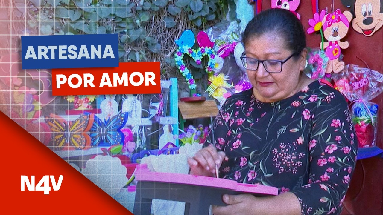 Laura artesana por amor | Noticias 4 Visión | El Salvador