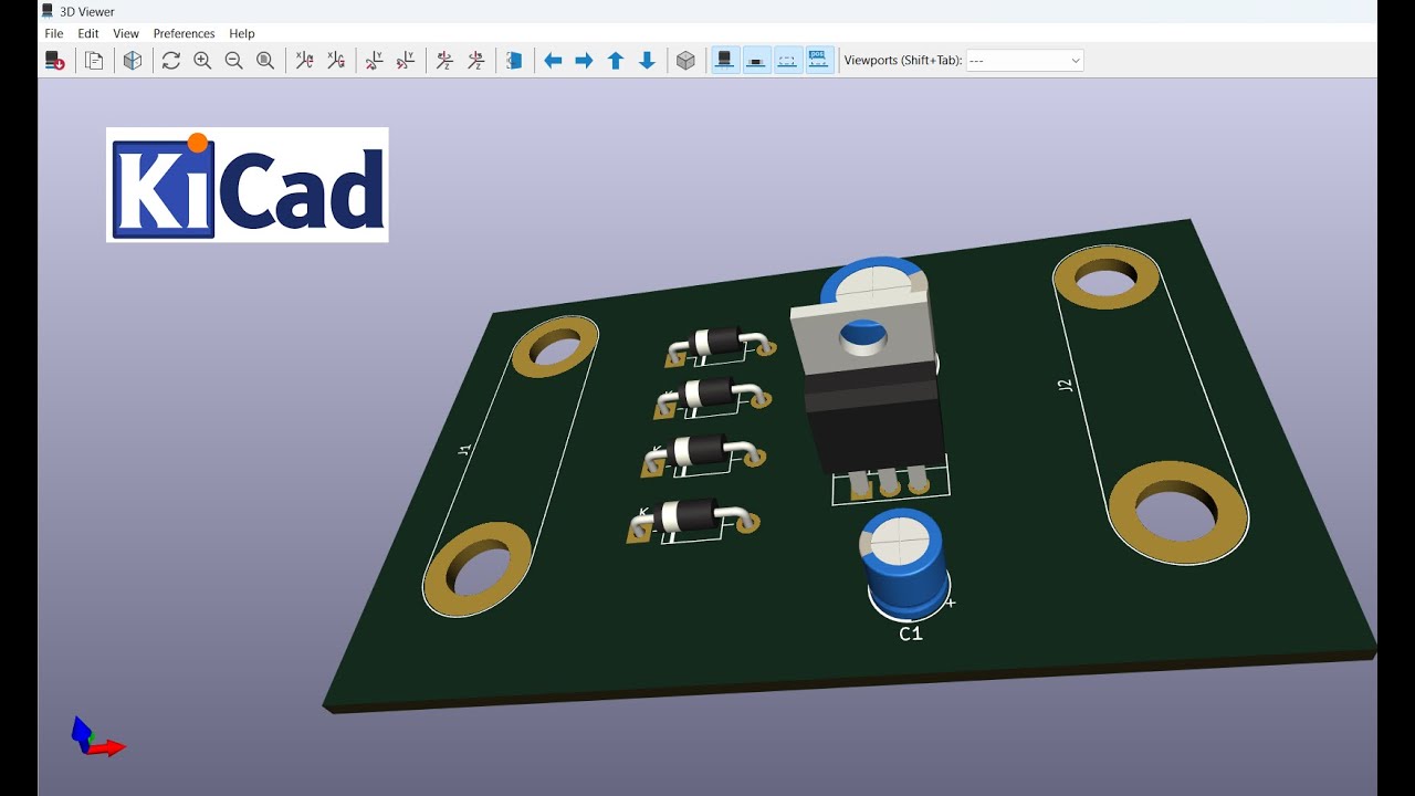 Tutorial r&aacute;pido sobre o software Kicad (Gratuito) - Projeto de layout de placas de circuito impresso