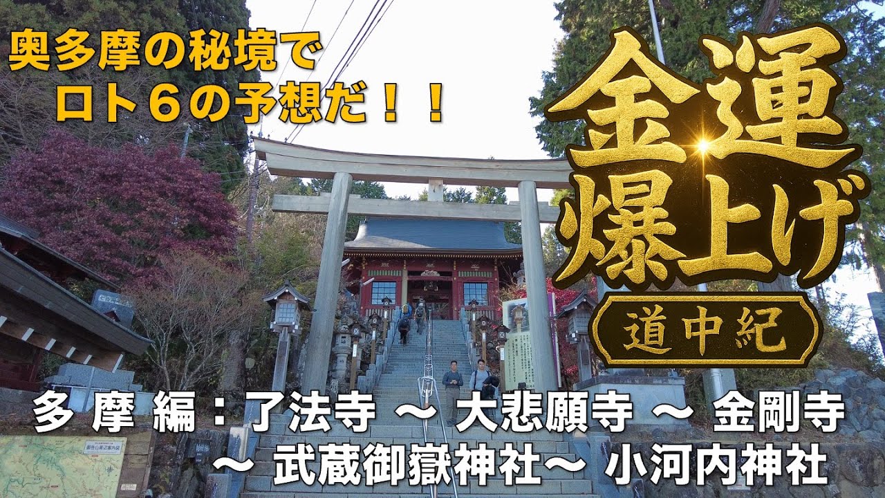 【金運爆上げ道中記 #7】武蔵御嶽神社・大悲願寺ほか五社参拝｜八王子〜奥多摩の記録【多摩③】 ⛩️