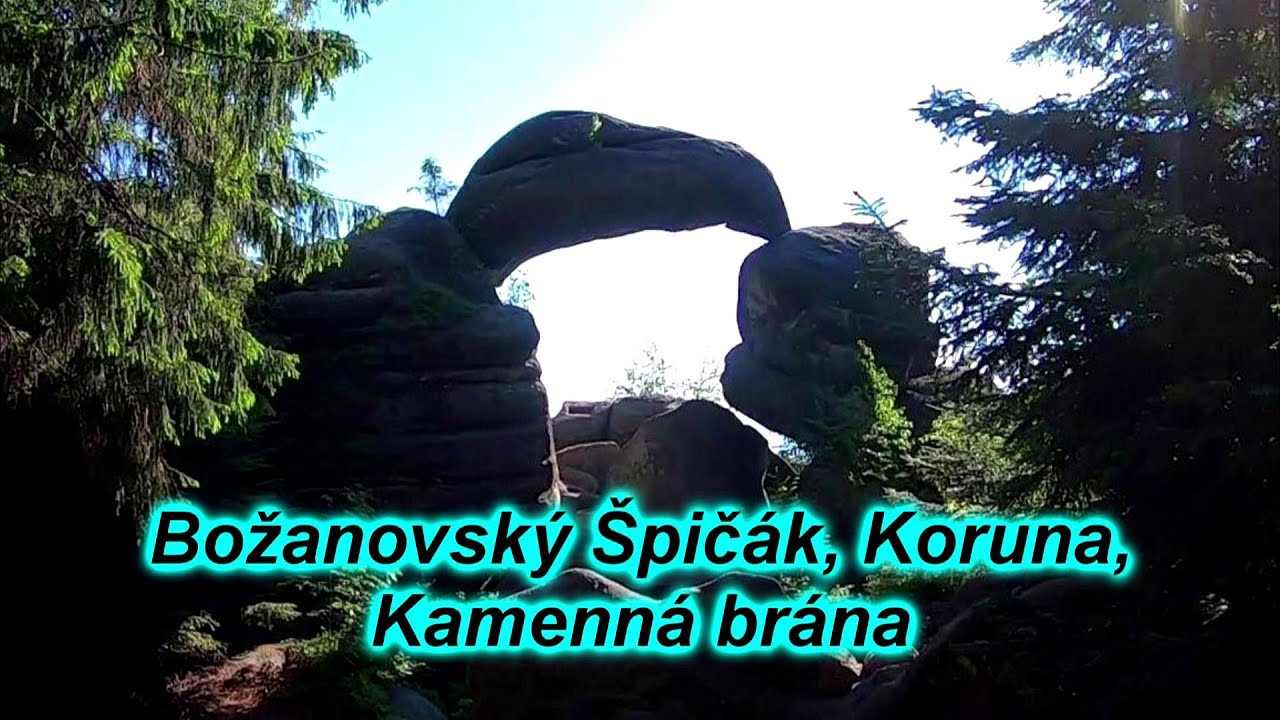 Broumovské stěny - Božanovský Špičák, Koruna, Kamenná brána
