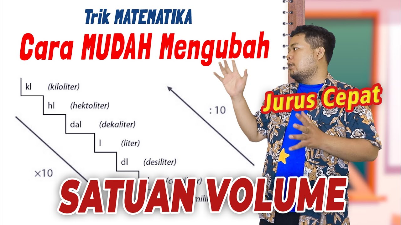 Cara Merubah Satuan Volume. Satuan VOLUME Berbasis LITER
