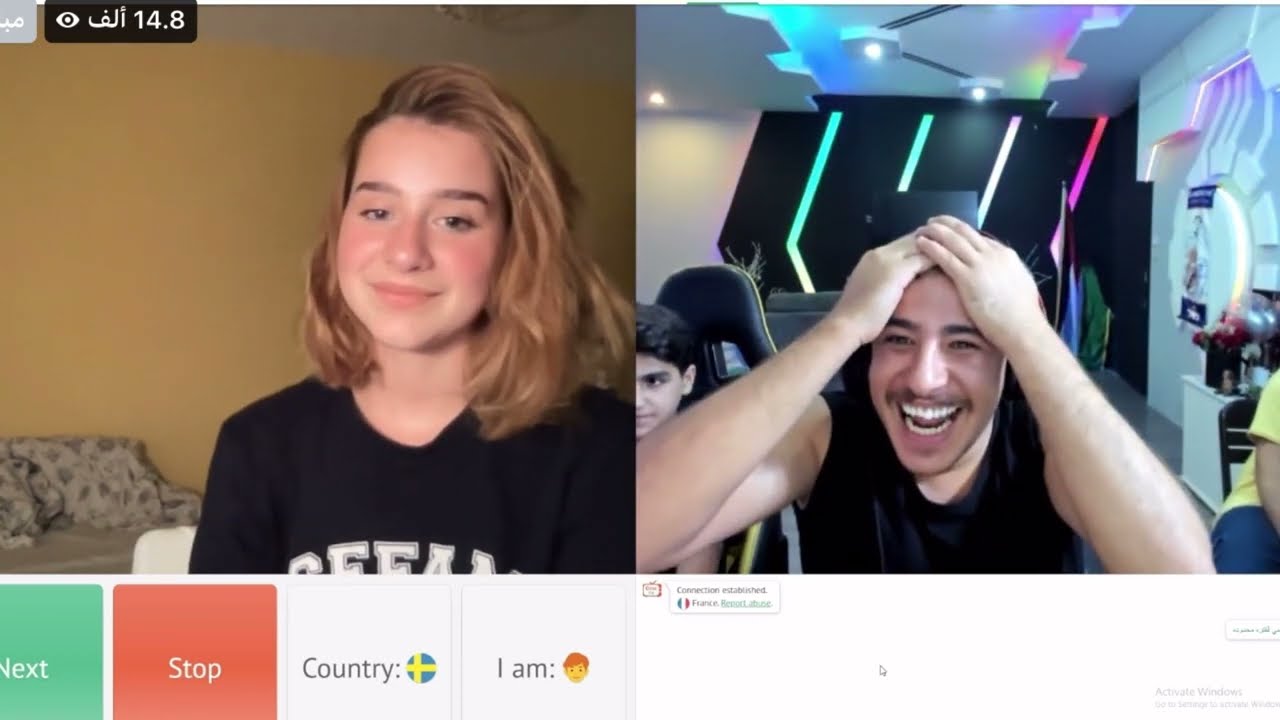 عبسي والفرنسية 🔥🔥 عبسي فضـ حها في صورها