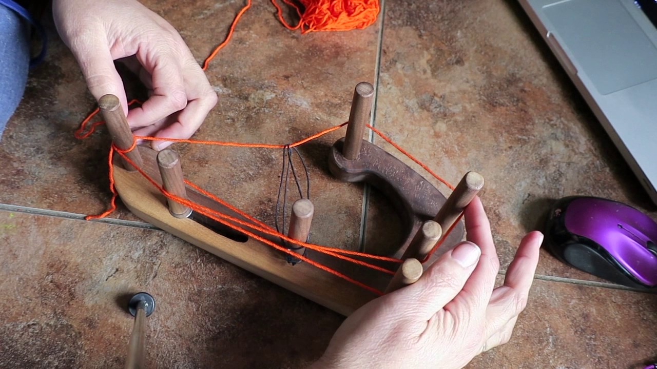 Basic instructions for warping a Windhaven Ukelele Inkle Loom