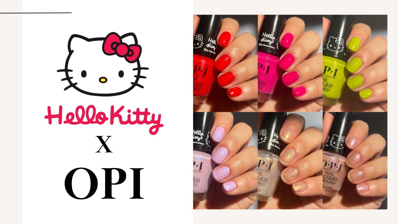 OPI x Hello Kitty | 50th Anniversary Collection | Swatch & Review
