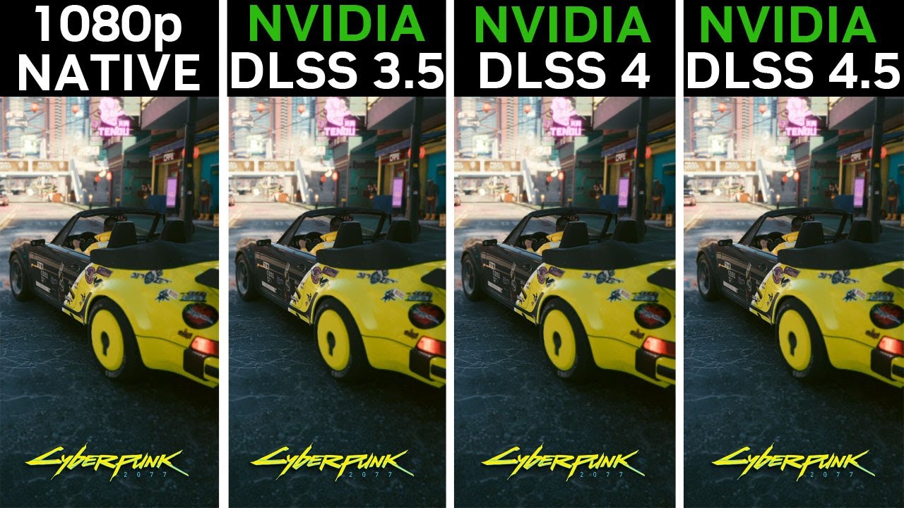 Cyberpunk 2077 - RTX 4060 - DLSS 3.5 vs DLSS 4 vs DLSS 4.5
