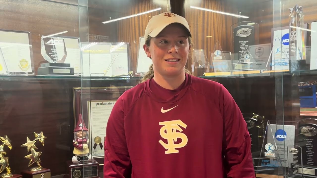 FSU Softball | Marin Heller on why she came to FSU, prep to contribute as a freshman, and the hat