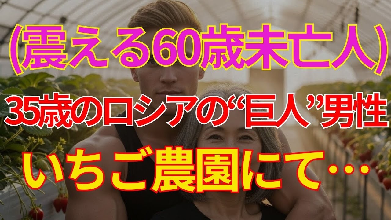 【シニア恋愛】【実話エピソード】夫と死別した後、60歳いちご農家の未亡人が人生で初めて感じたラブストーリー｜黄昏恋愛｜人生エピソード｜老後ストーリー｜オーディオブック