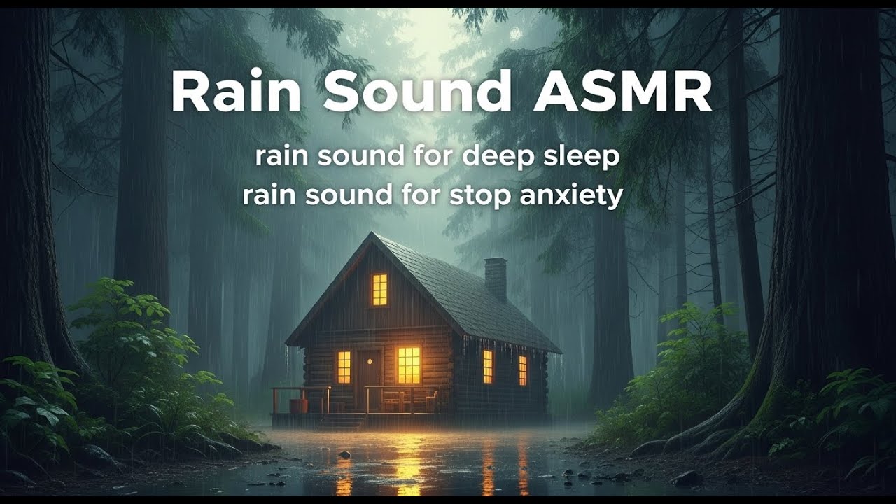 Gentle Rain and Thunder Ambience for Deep Sleep, Anxiety Relief, and Inner Peace for Peaceful D