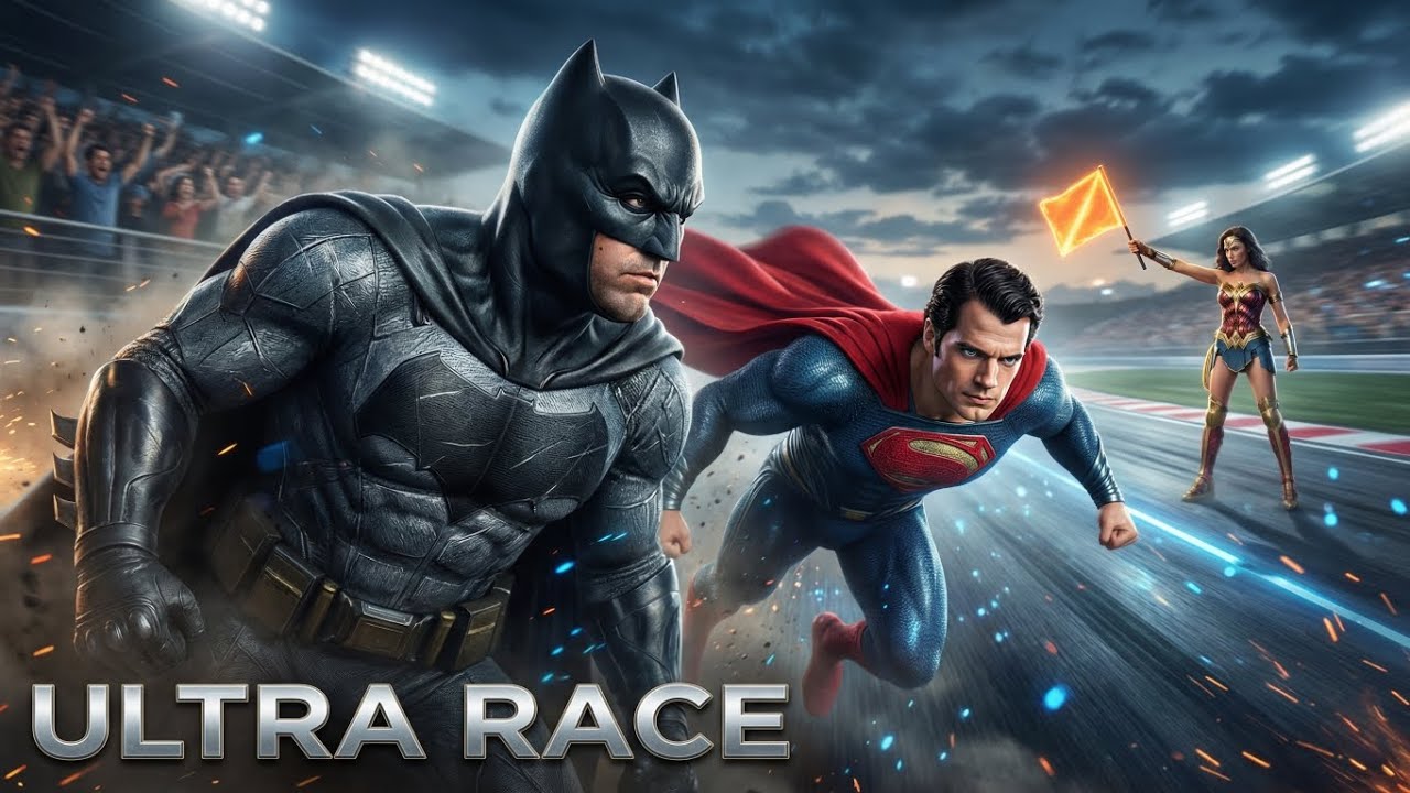 🔥 Batman vs Superman Epic Race 🏁 | Ultra Realistic 3D Movie | Wonder Woman Referee ⚔️