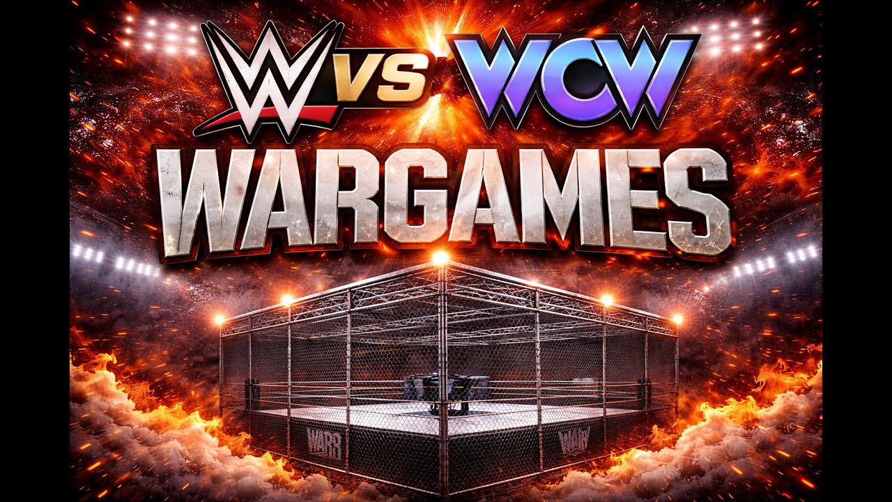 WWE 2K25 LIVE – WWE vs WCW WARGAMES MATCH 🔥 8 Man War #Shorts #WWE2K25 #verticalstream