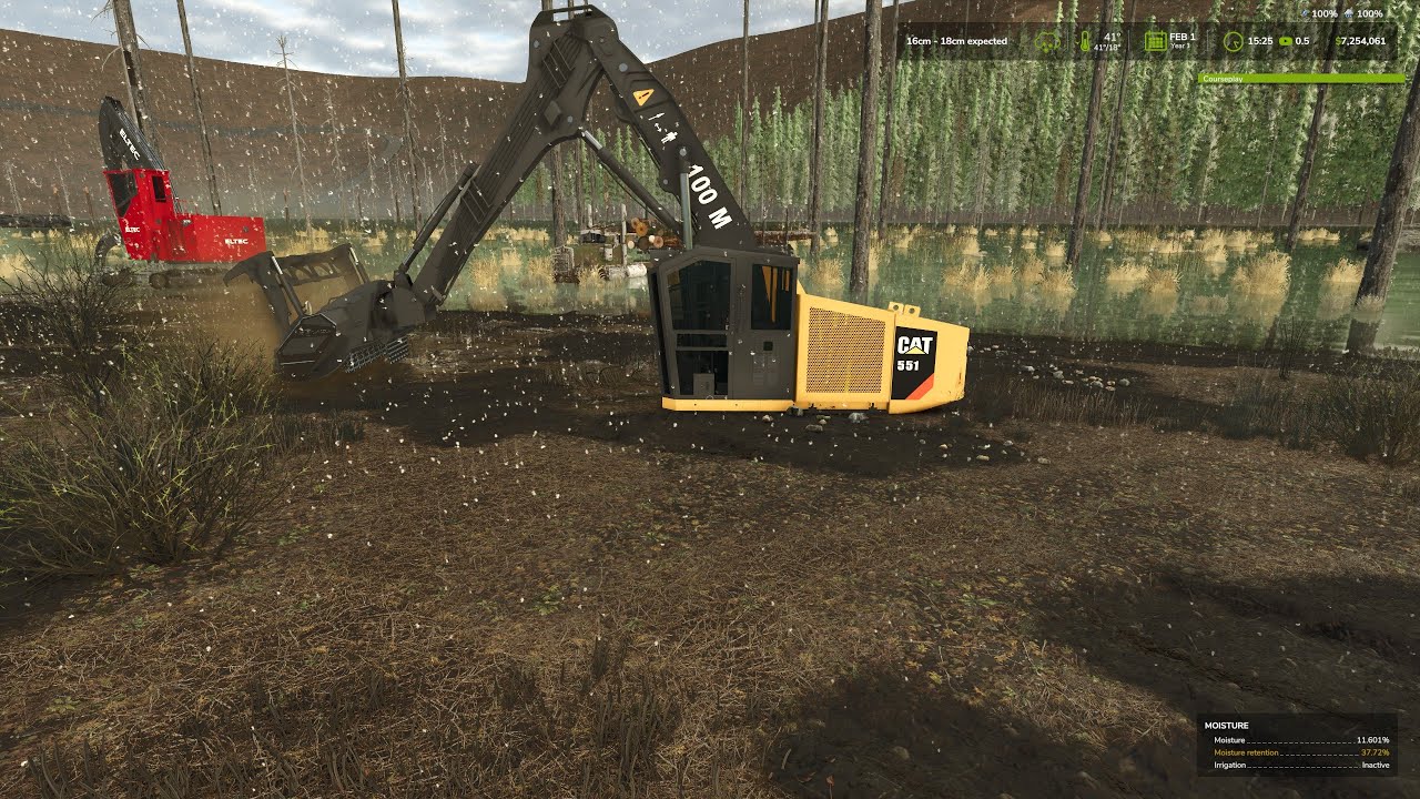 FS25 Swamp Logging on Mr. TBones map with FDR Mods