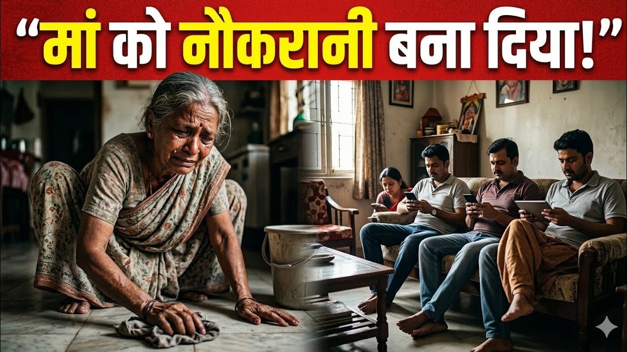 “दो बेटों ने अपनी मां को नौकरानी बना दिया… लेकिन 5 साल बाद जो हुआ सब रो पड़े!”😭😥😢