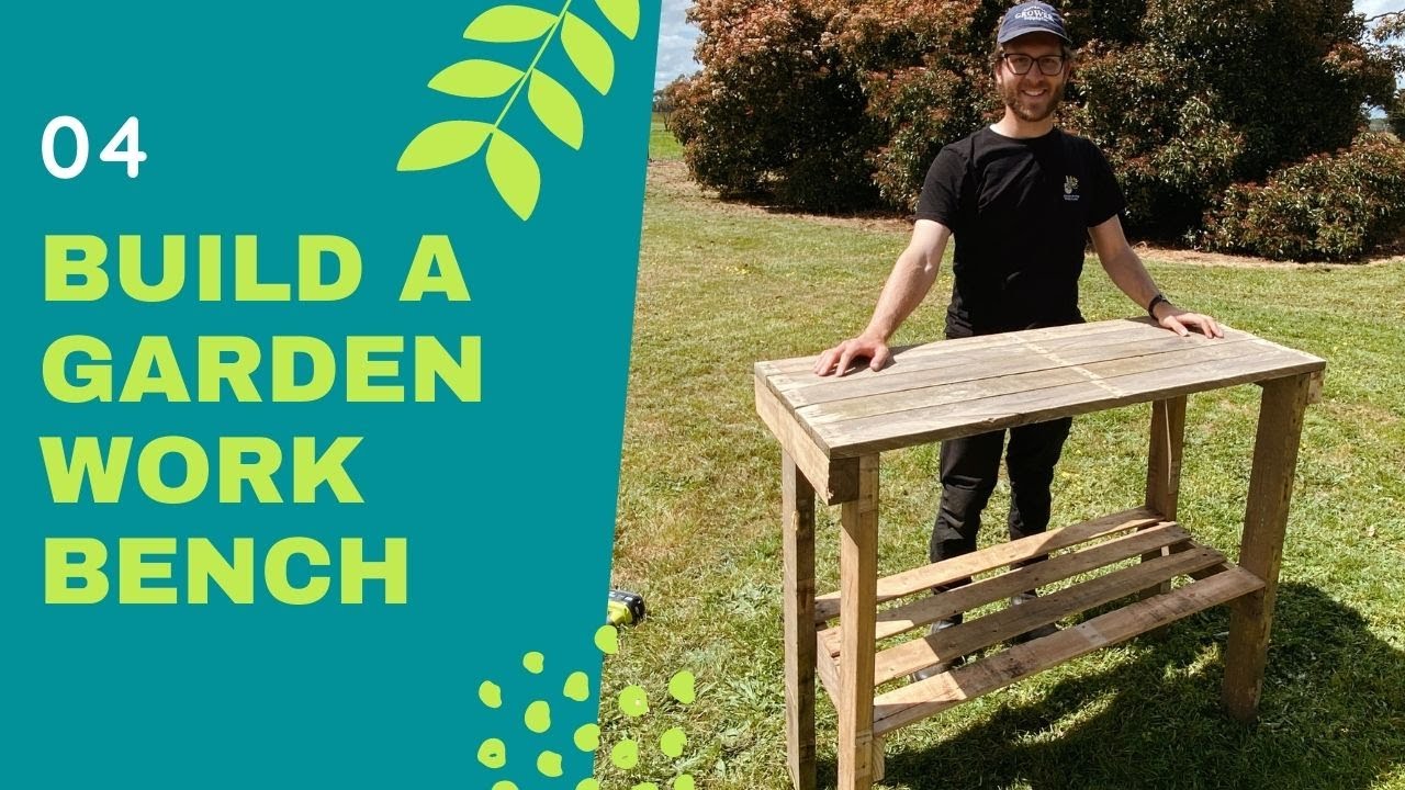 How to BUILD a Garden Work Bench from PALLETS