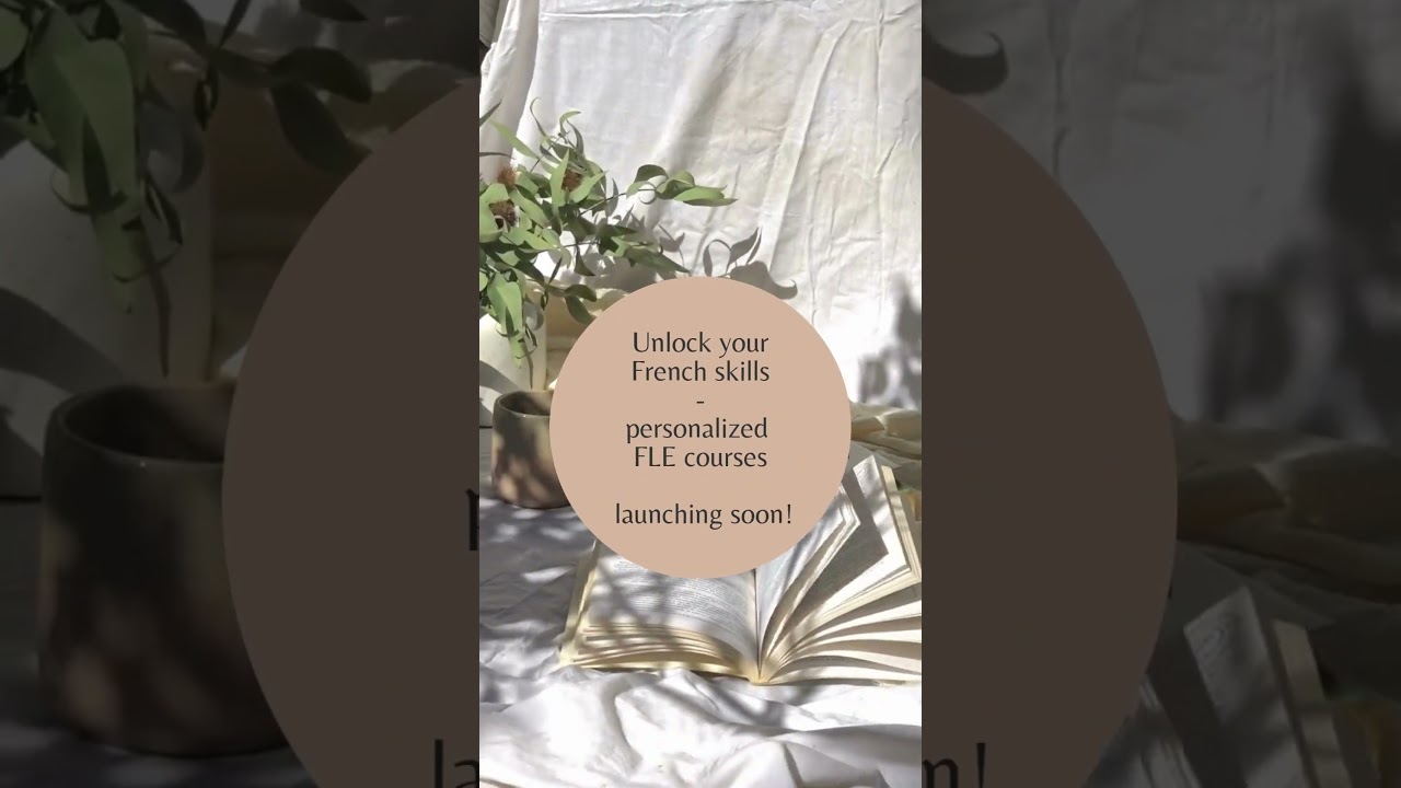 🌟 Coming soon: Personalized French courses & coaching online!