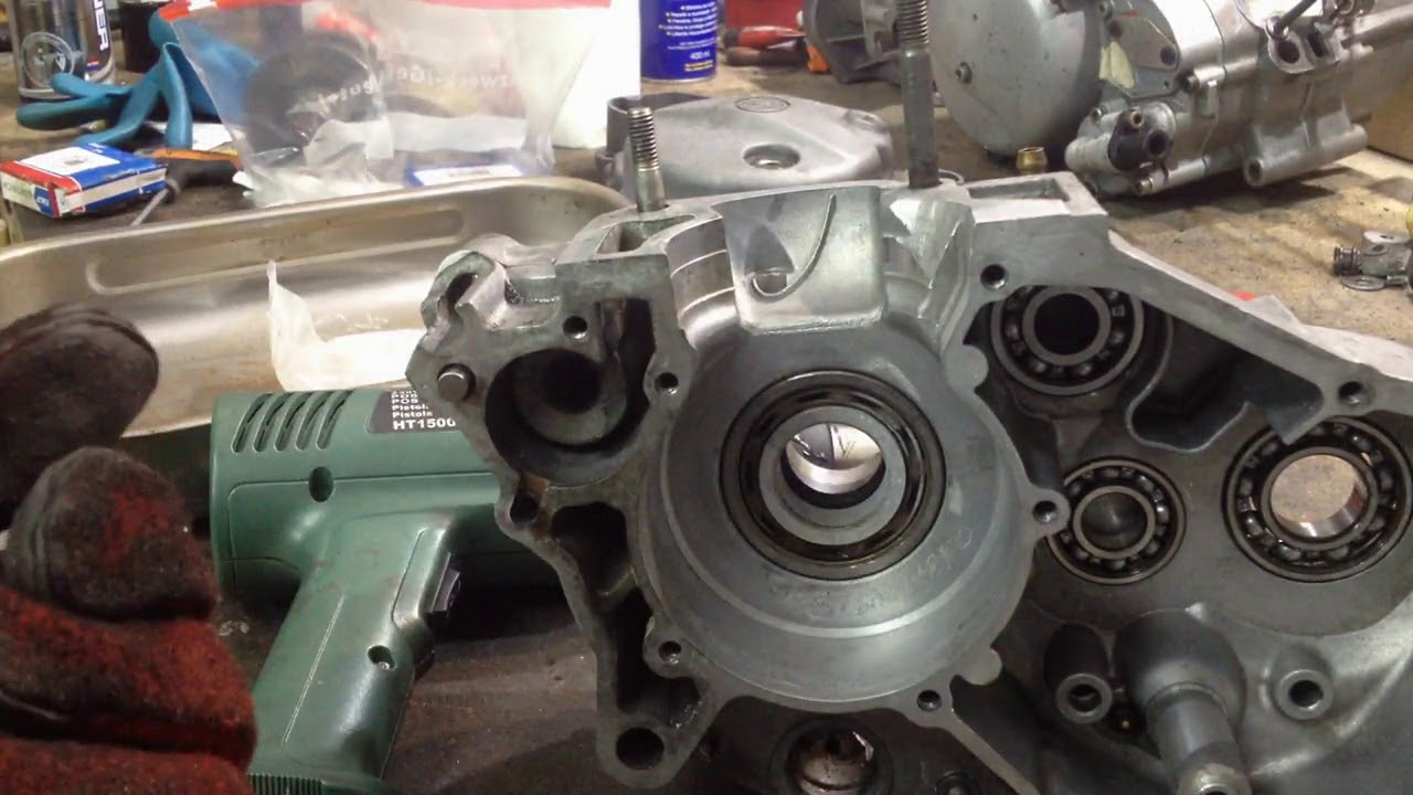 Montar rodamientos y caja cambios rotax 122 (aprilia rs 125)