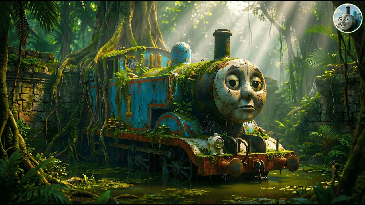 ASMR Car Restoration – Abandoned Thomas Train Discovered in a Deep Jungle Ruin