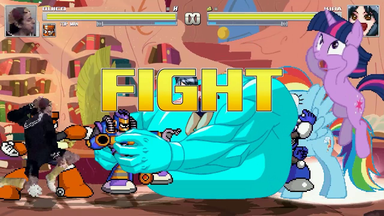 AN Mugen Request #880: Quico, TopMan, Shadowman, Burstman VS Kira, Asuna, T.Sparkle, R.Dash