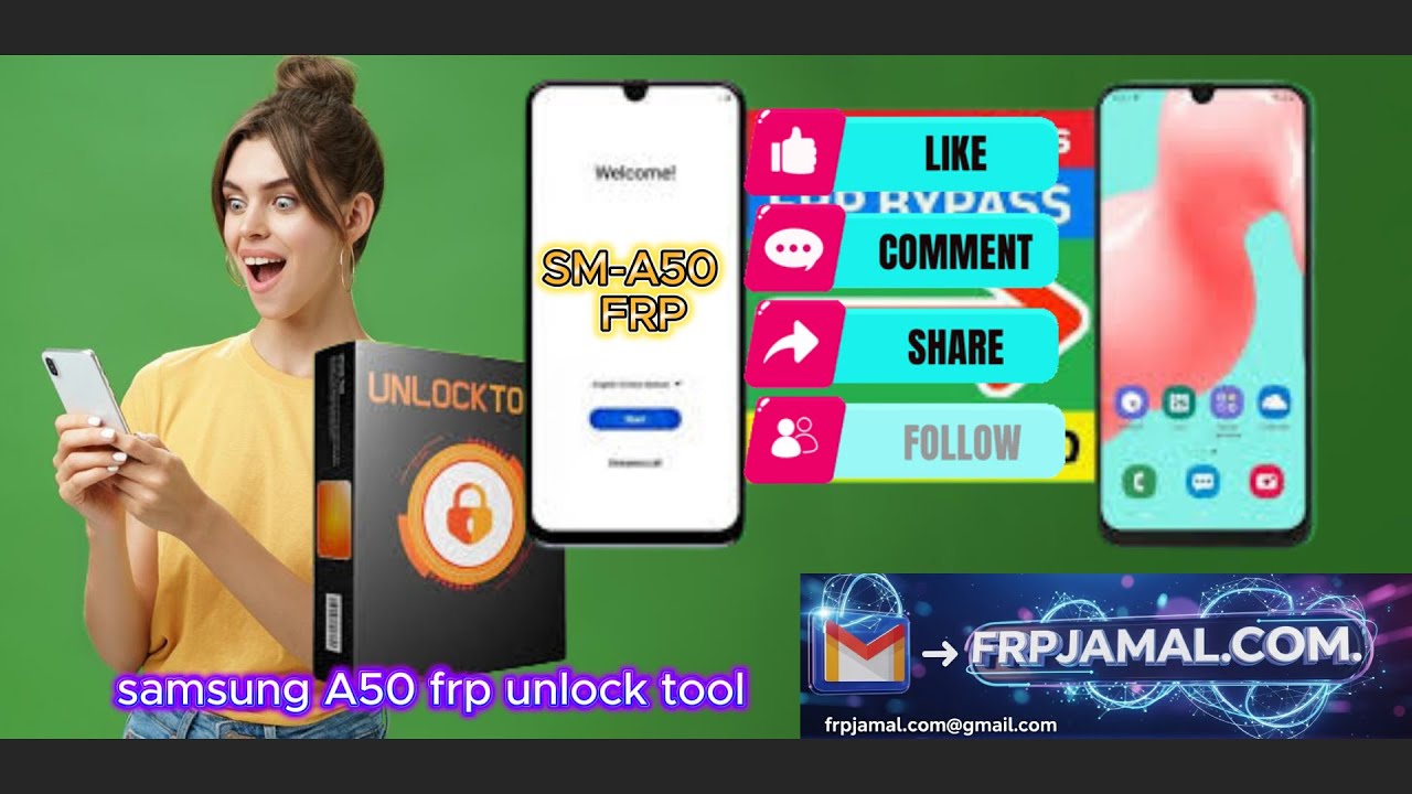 samsung A50 frp unlock tool 100%