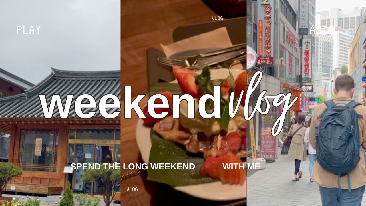 long weekend vibes | cute cafes, healthy cafes, relaxing activities, brunch, seoul forest| vlogmas