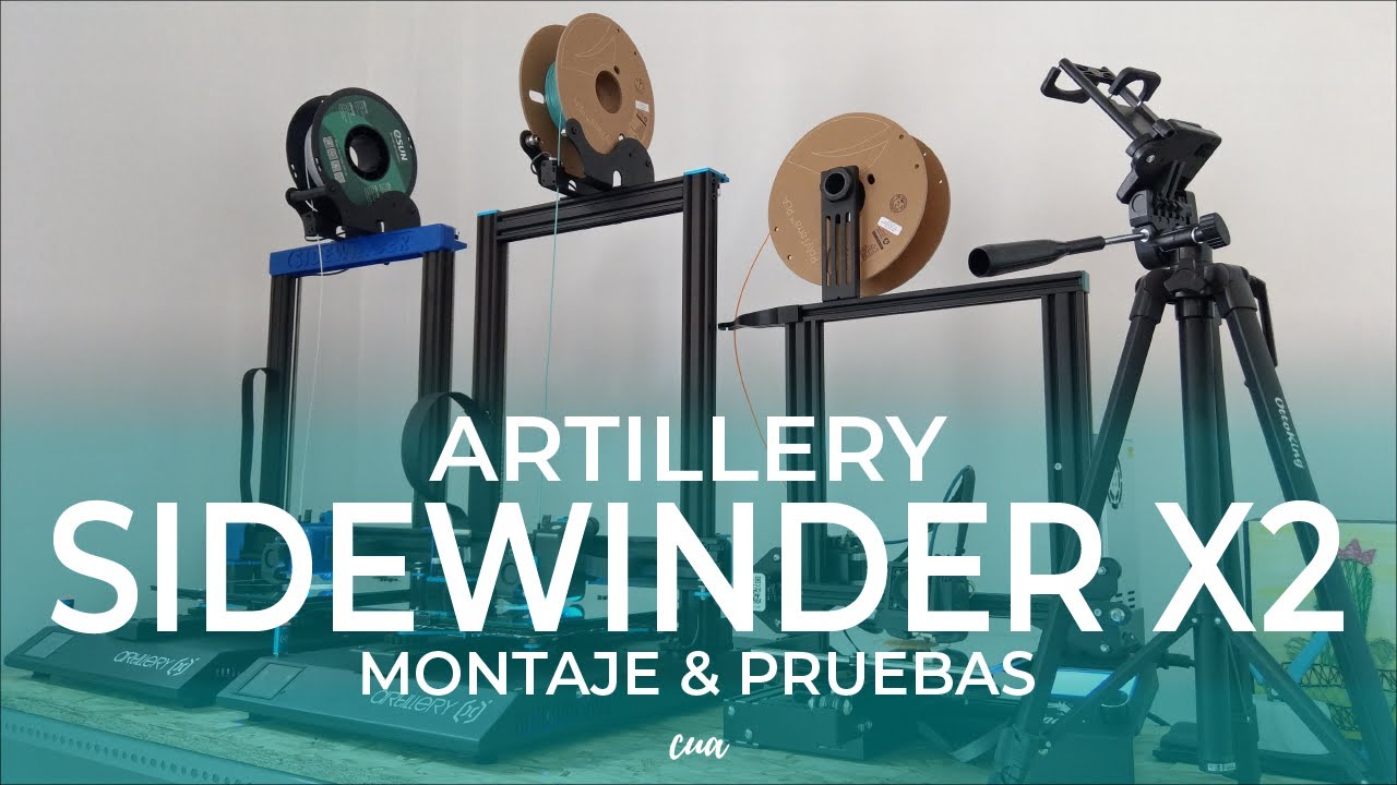 Artillery Sidewinder X2 | Montaje y pruebas | Filamento TPU · metalizado · mármol ·  madera